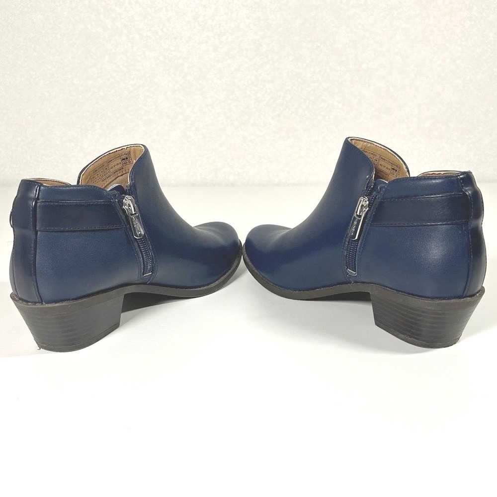 Vionic Millie navy blue leather buckle heel ankle booties size 6.5 classic‎ - Picture 5 of 9